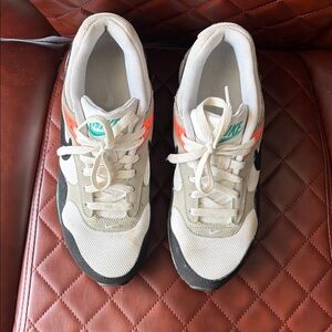 Nike Women's White, Black, and Orange Sneakers